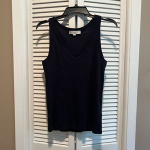 Loft Navy Blue V-neck Tank